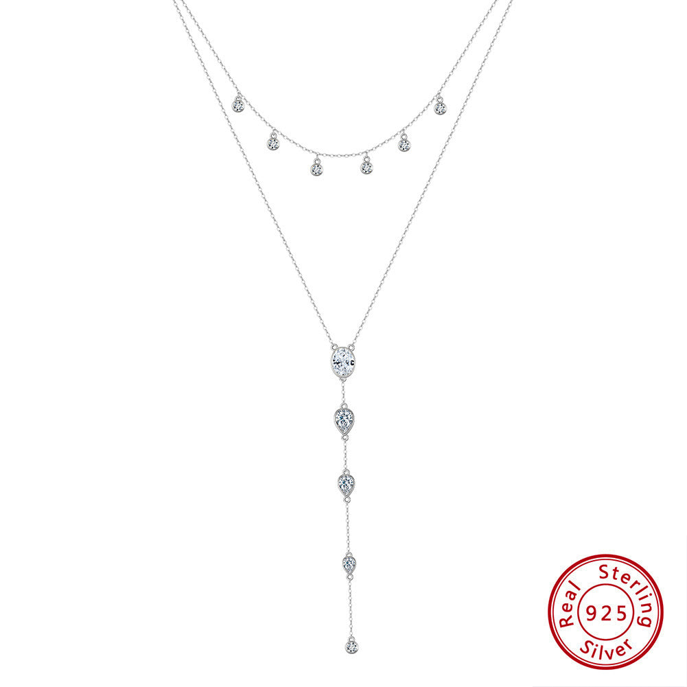 Sterling Silver Twin Lasso Necklace for Women