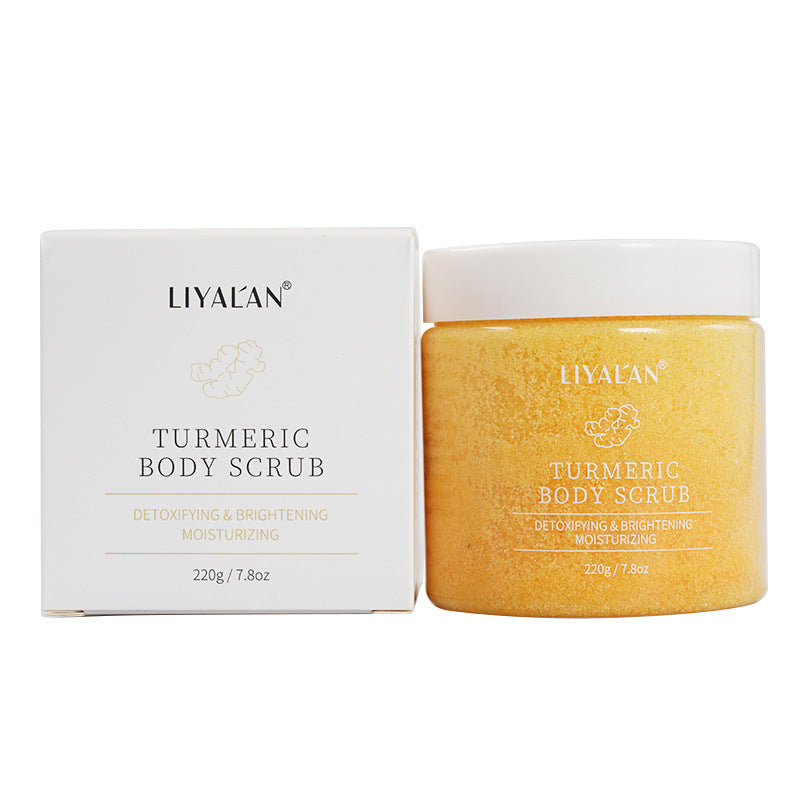 Turmeric Facial Scrub 220g β Exfoliating & Softening Body and Face Scrub for Radiant, Smooth Skin