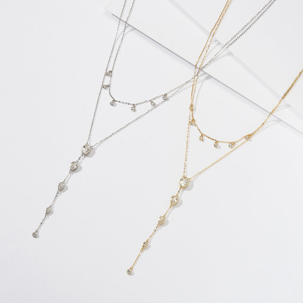Sterling Silver Twin Lasso Necklace for Women