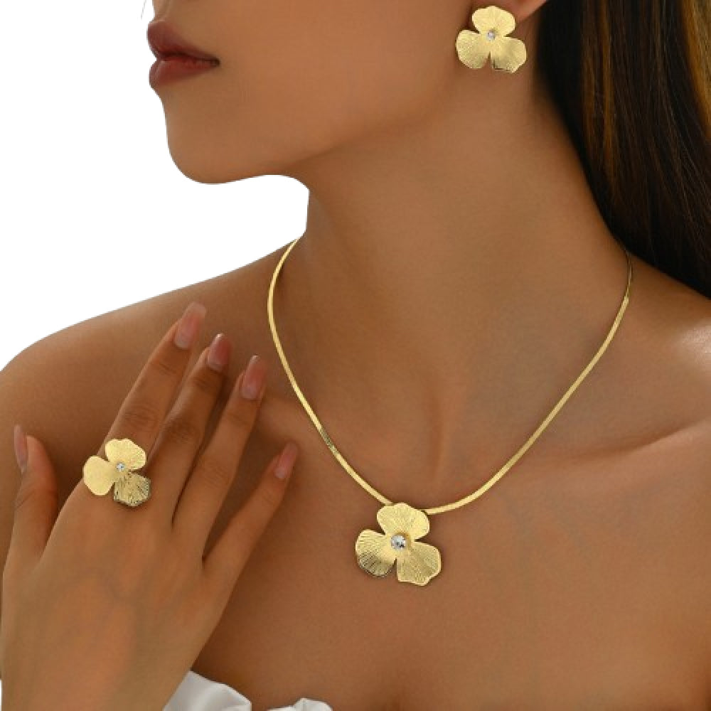 Simple Ladies Necklace and Earring Sets for Women – Perfect for Suit Niche