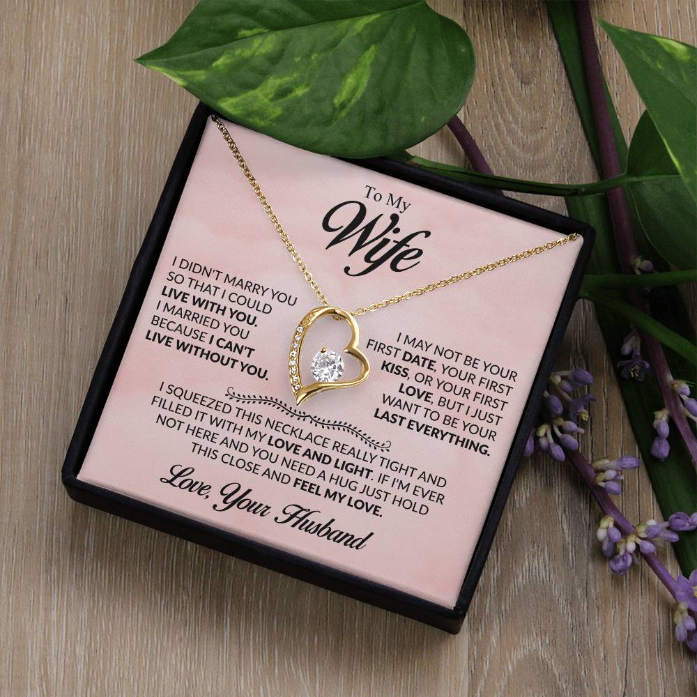 ALMOST SOLD OUT To My Beloved Wife - Heartfelt Necklace Gift to Make Her Smile, Cry, and Feel Loved - Beauty Belliss
