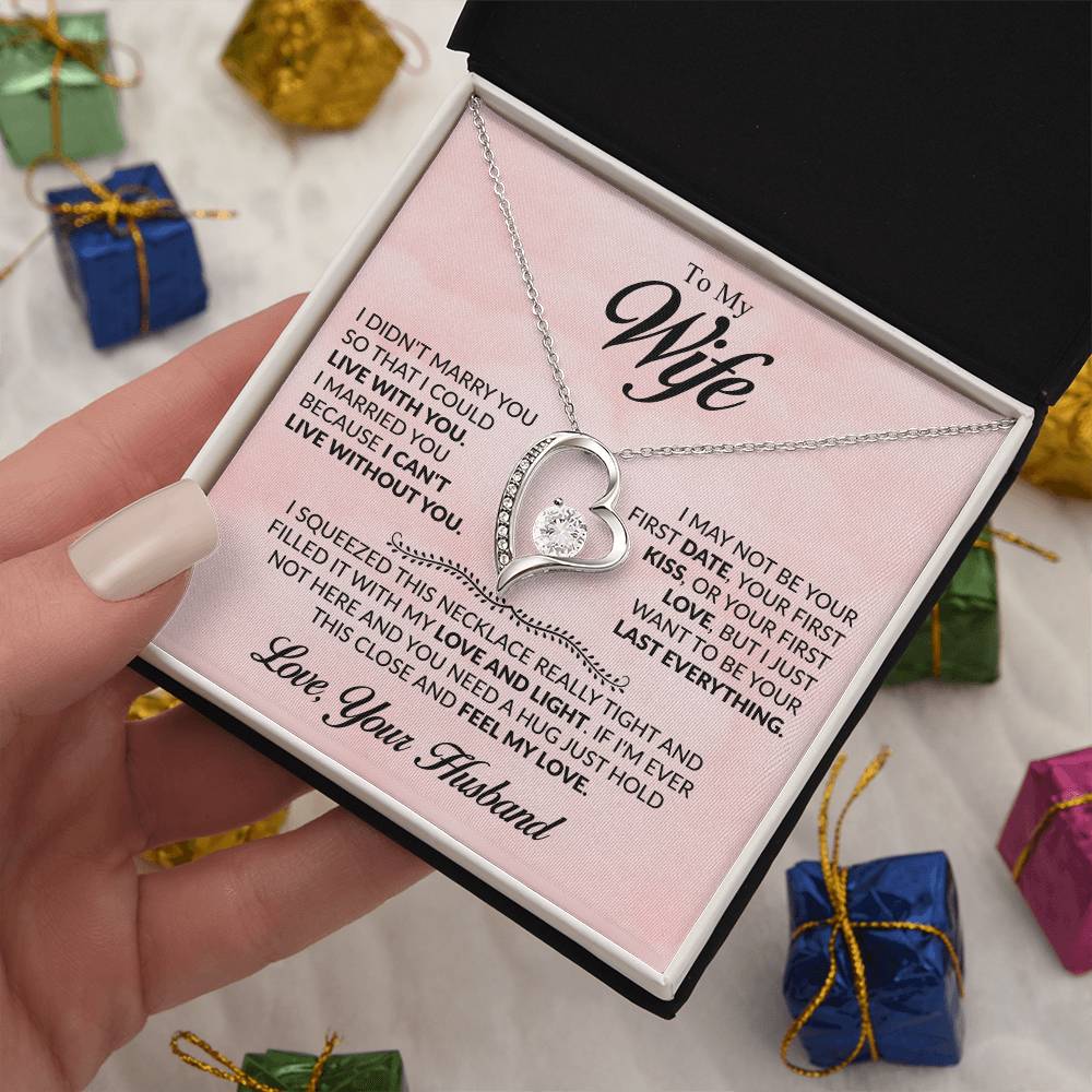 ALMOST SOLD OUT To My Beloved Wife - Heartfelt Necklace Gift to Make Her Smile, Cry, and Feel Loved - Beauty Belliss
