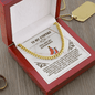 Amazing Step Dad, Thanks for putting up with my Mom - Cuban Link Chain Necklace | Father's Day Step Dad Gift | Birthday Gift for Step Dad | Bonus Dad Gift - Beauty Belliss
