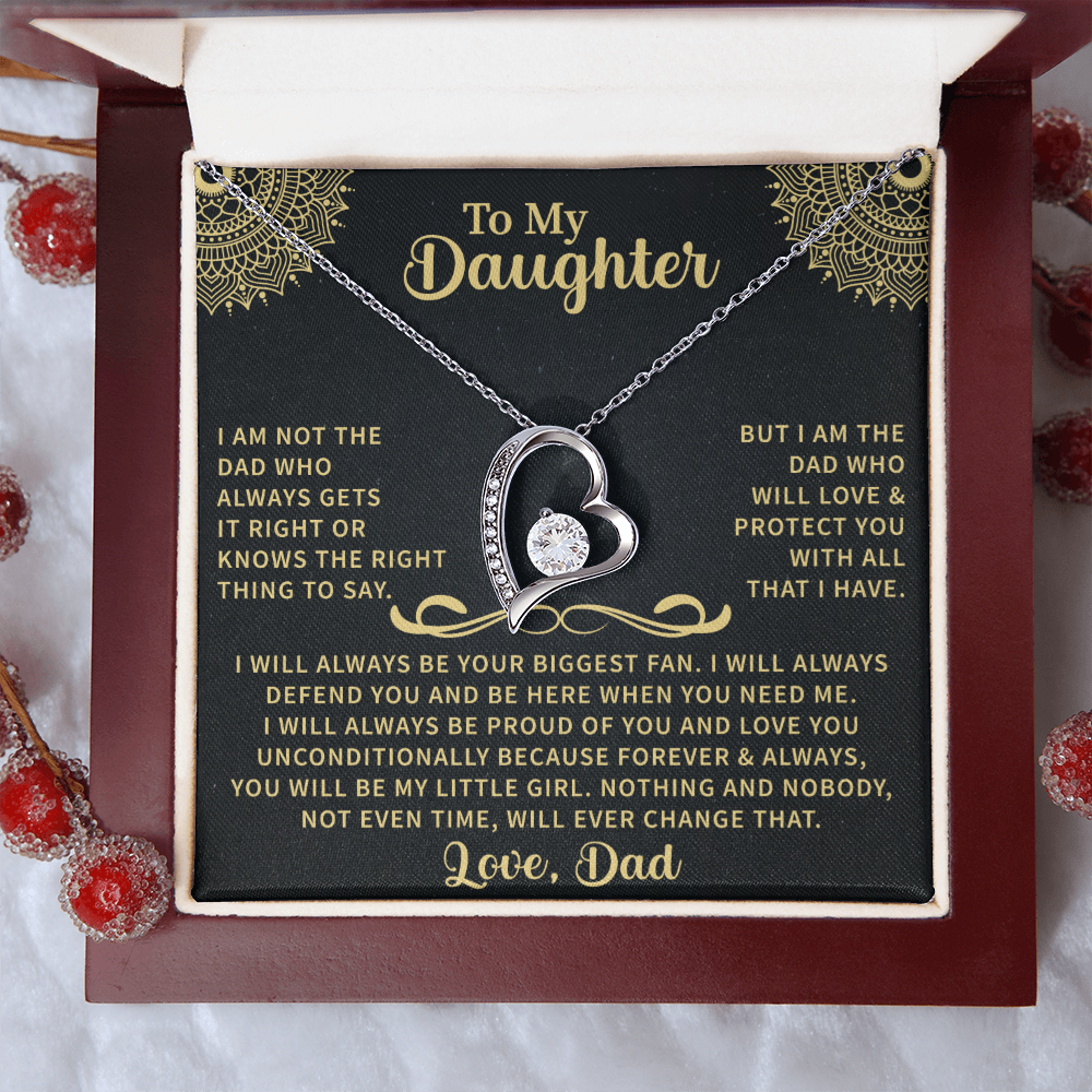 To my Daughter Forever Love Necklace