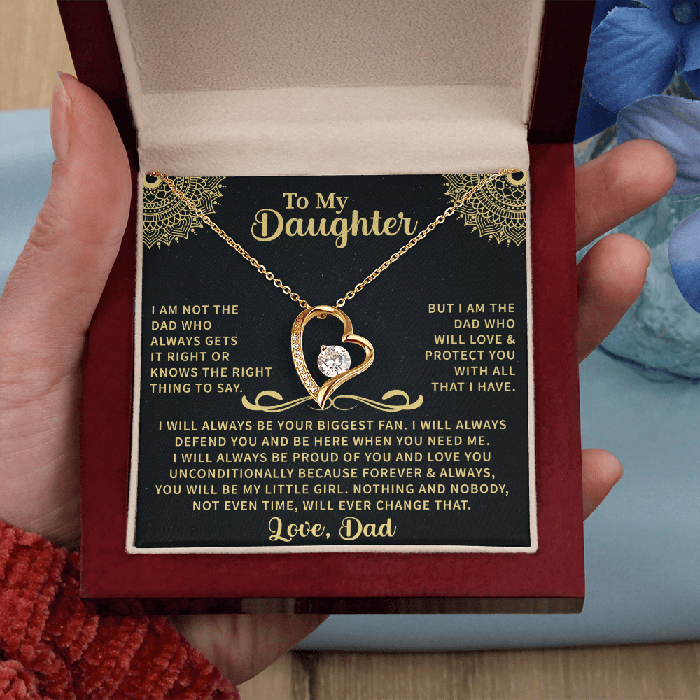 To my Daughter Forever Love Necklace