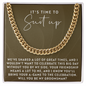 IT'S TIME TO SUIT UP WILL YOU BE MY BEST MAN CUBAN LINK CHAIN - Best Man Chain For Wedding - Best Man Proposal Gift - Mens Cuban Link Chain - Will You Be My Best Man