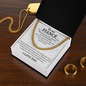 To my fiancé necklace - Necklace For Boyfriend Cuban Link Chain – My Life, My Love, My Bestfriend