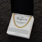 To My Boyfriend Cuban Chain Necklace, Promise Necklace For Boyfriend, Boyfriend Necklace, Anniversary Necklace Gift For Boyfriend, Valentines Day