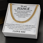 To my fiancé necklace - Necklace For Boyfriend Cuban Link Chain – My Life, My Love, My Bestfriend