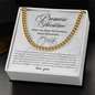 Promise Necklace For Him, Promise Gifts For Him, Boyfriend Promise Necklace, Gift For Boyfriend, Boyfriend Birthday Gift, Cuban Chain Necklace For Him
