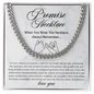 Promise Necklace For Him, Promise Gifts For Him, Boyfriend Promise Necklace, Gift For Boyfriend, Boyfriend Birthday Gift, Cuban Chain Necklace For Him
