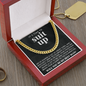 IT'S TIME TO SUIT UP WILL YOU BE MY BEST MAN CUBAN LINK CHAIN
