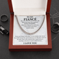 To my fiancé necklace - Necklace For Boyfriend Cuban Link Chain – My Life, My Love, My Bestfriend