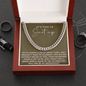 IT'S TIME TO SUIT UP WILL YOU BE MY BEST MAN CUBAN LINK CHAIN - Best Man Chain For Wedding - Best Man Proposal Gift - Mens Cuban Link Chain - Will You Be My Best Man
