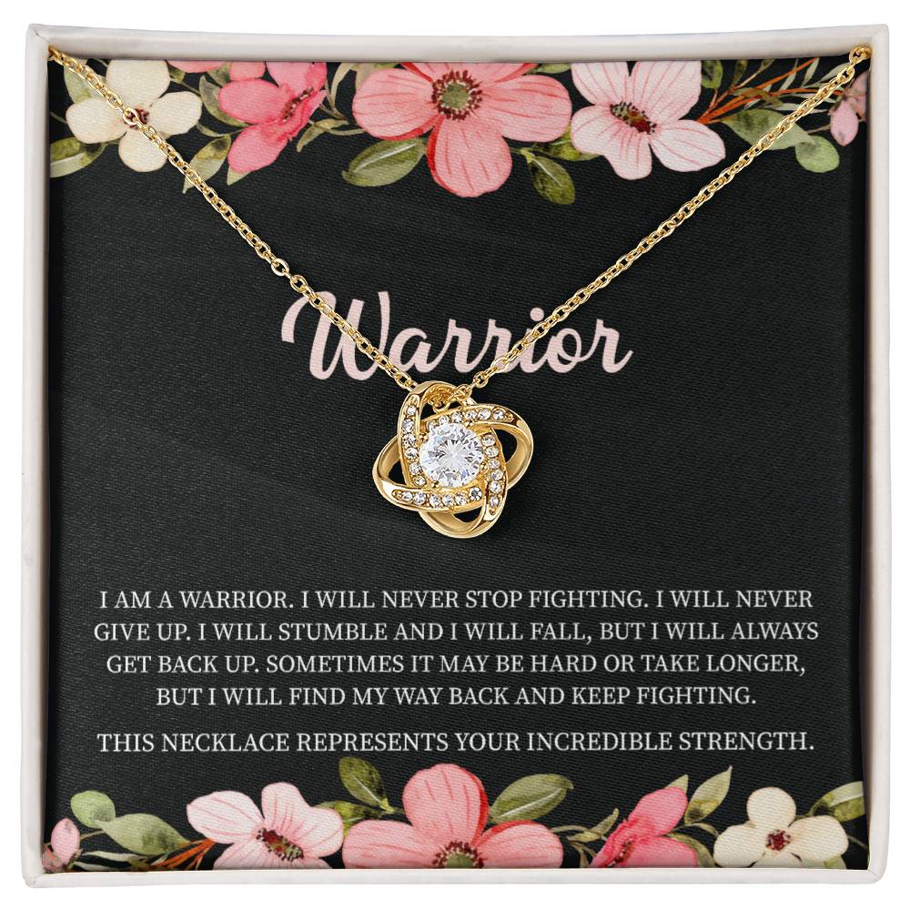 Warrior Necklace • Addiction Recovery • Survivor Gift