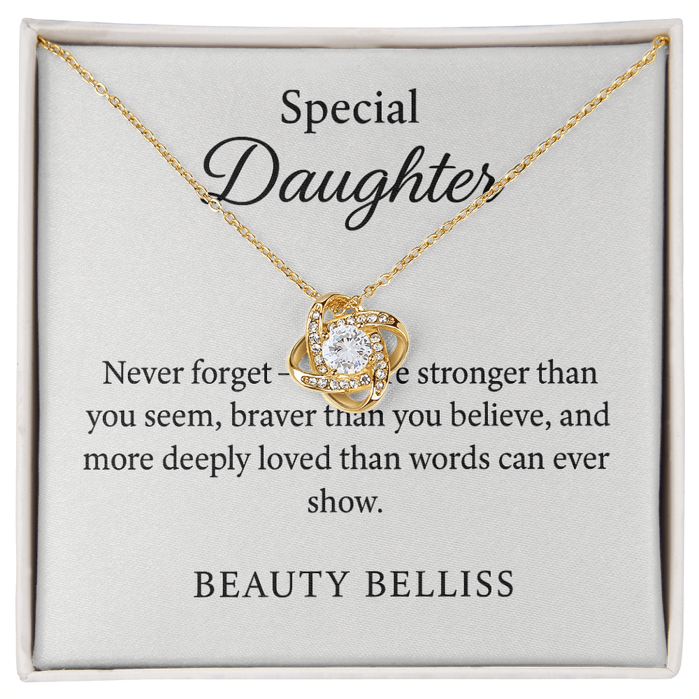 To My Daughter Necklace – Heartfelt Gift from Mom or Dad