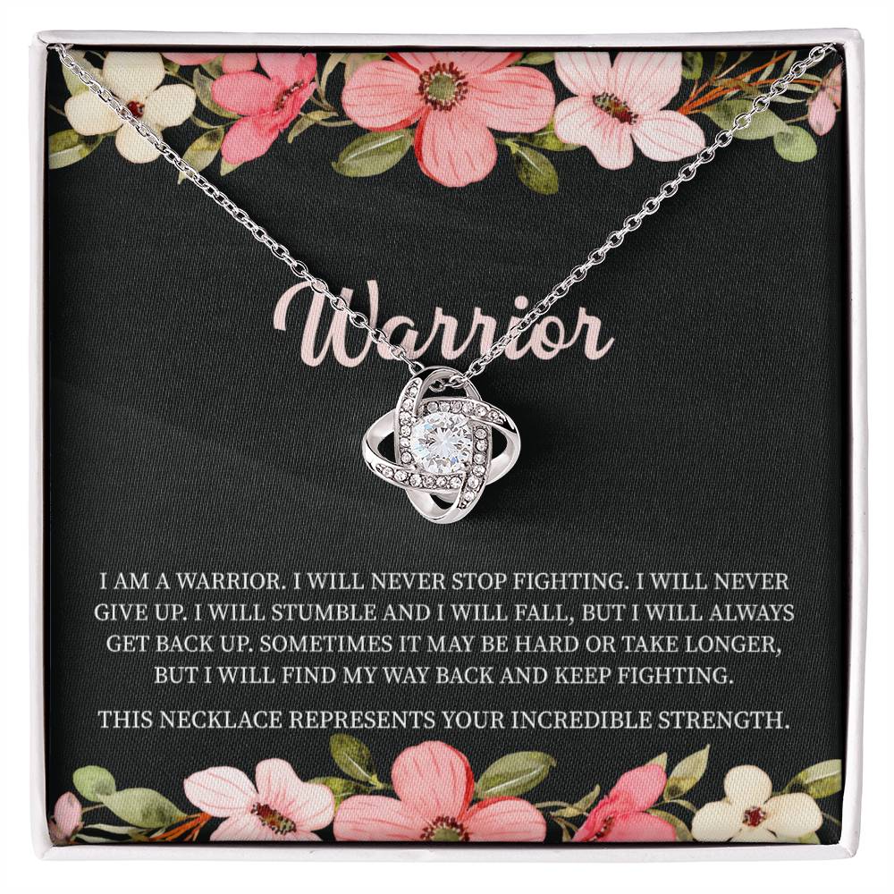 Warrior Necklace • Addiction Recovery • Survivor Gift