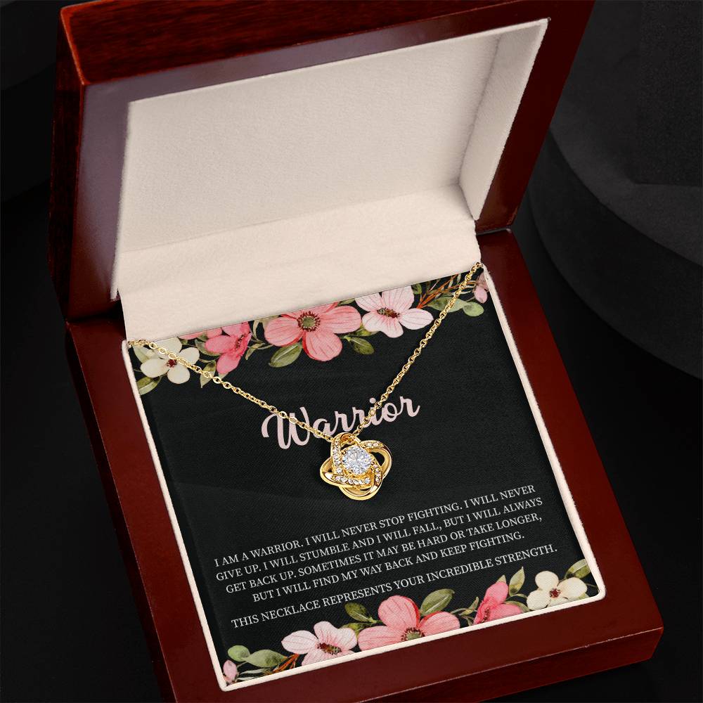 Warrior Necklace • Addiction Recovery • Survivor Gift