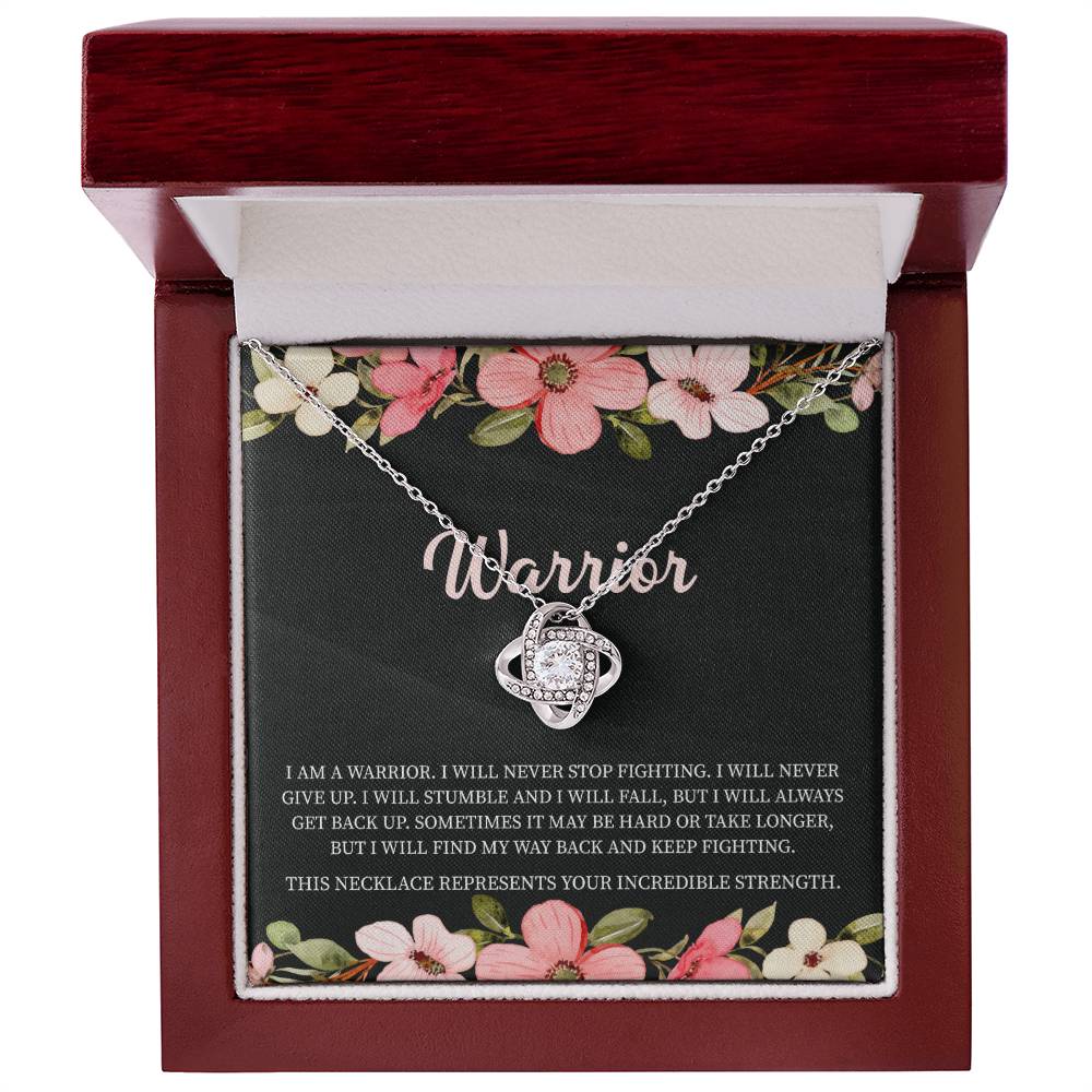 Warrior Necklace • Addiction Recovery • Survivor Gift