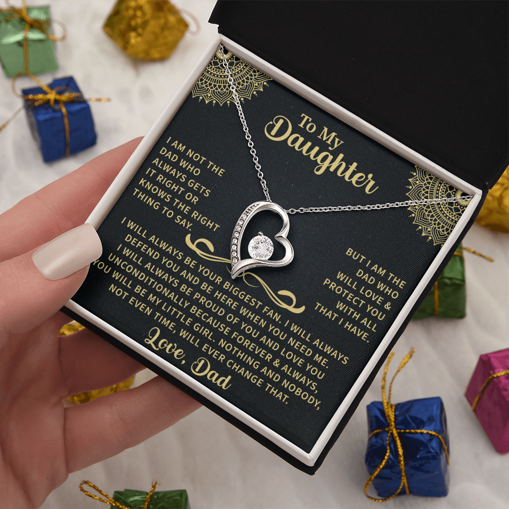 To my Daughter Forever Love Necklace