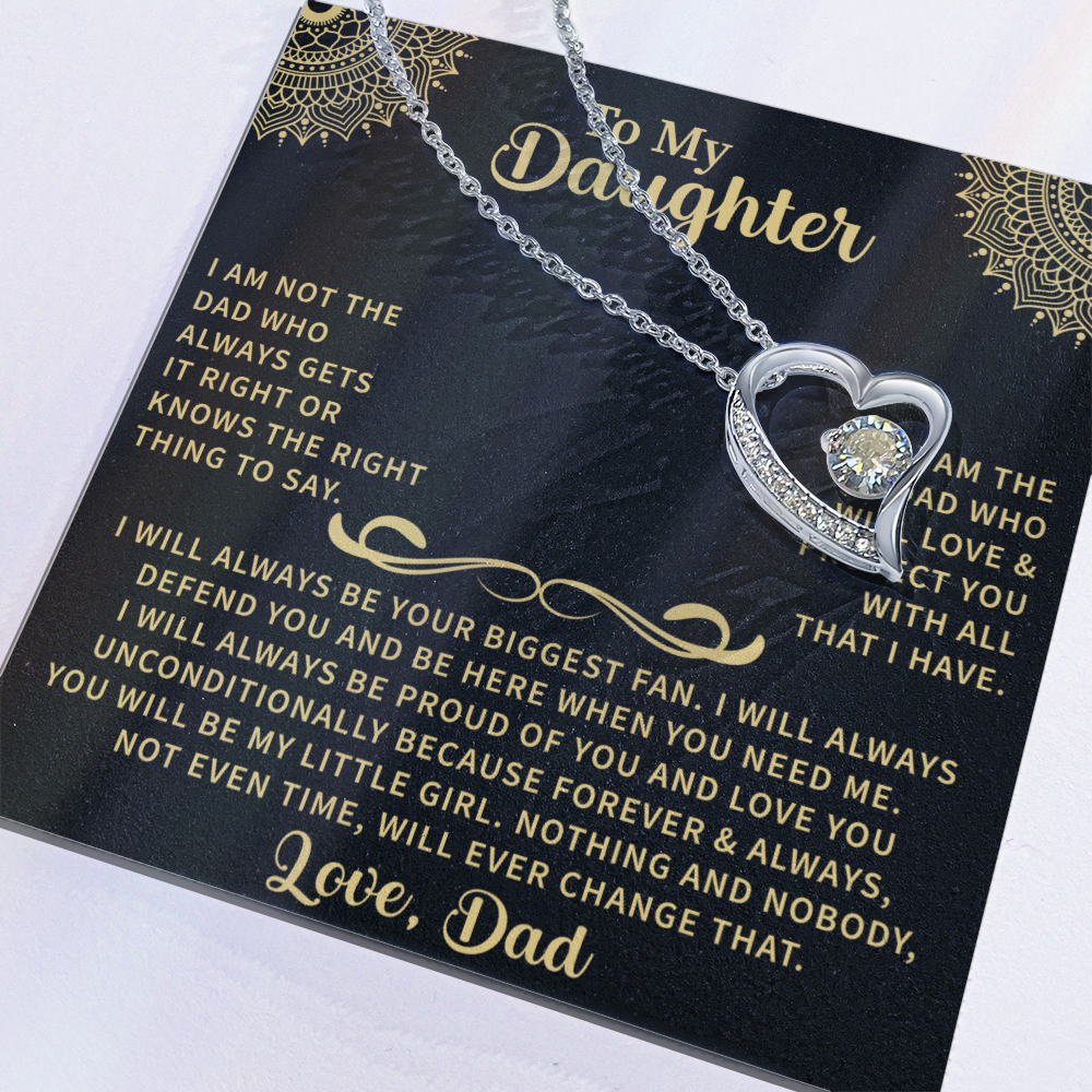 To my Daughter Forever Love Necklace