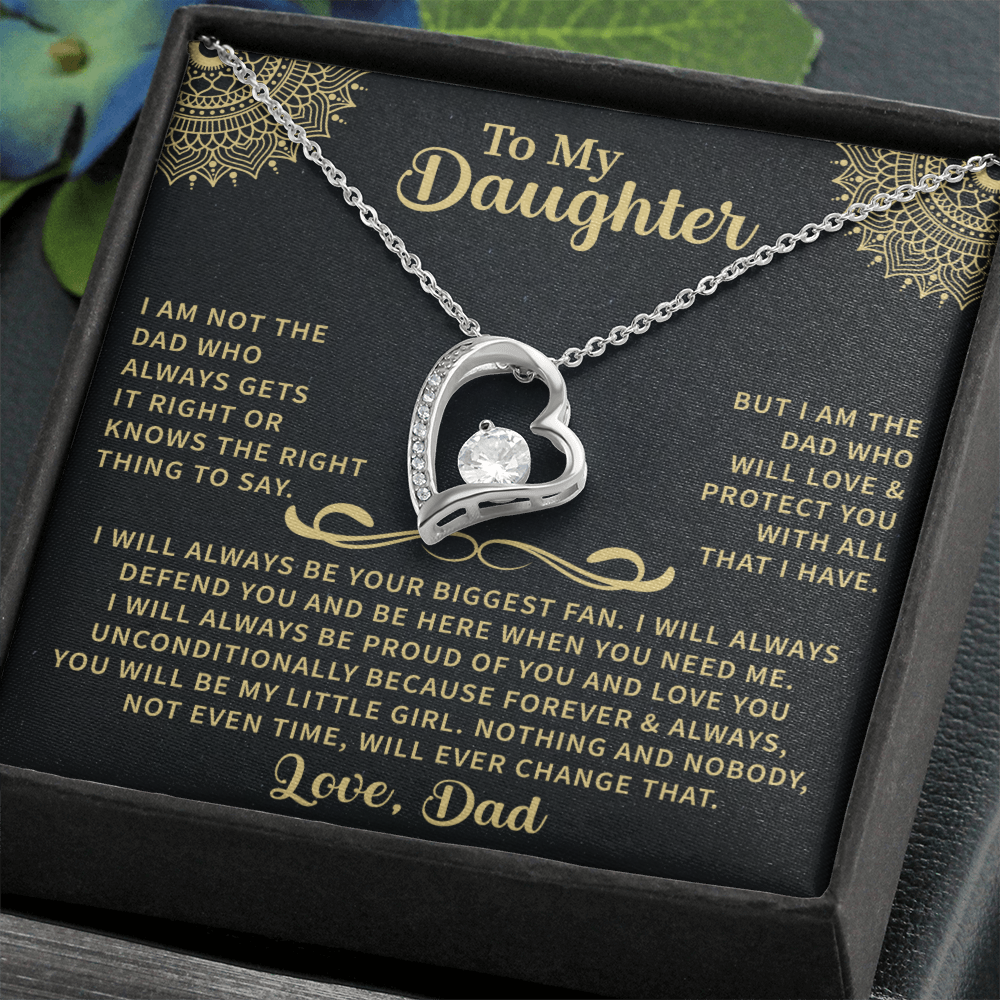 To my Daughter Forever Love Necklace