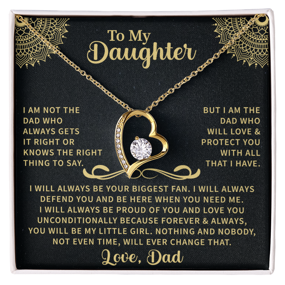 To my Daughter Forever Love Necklace