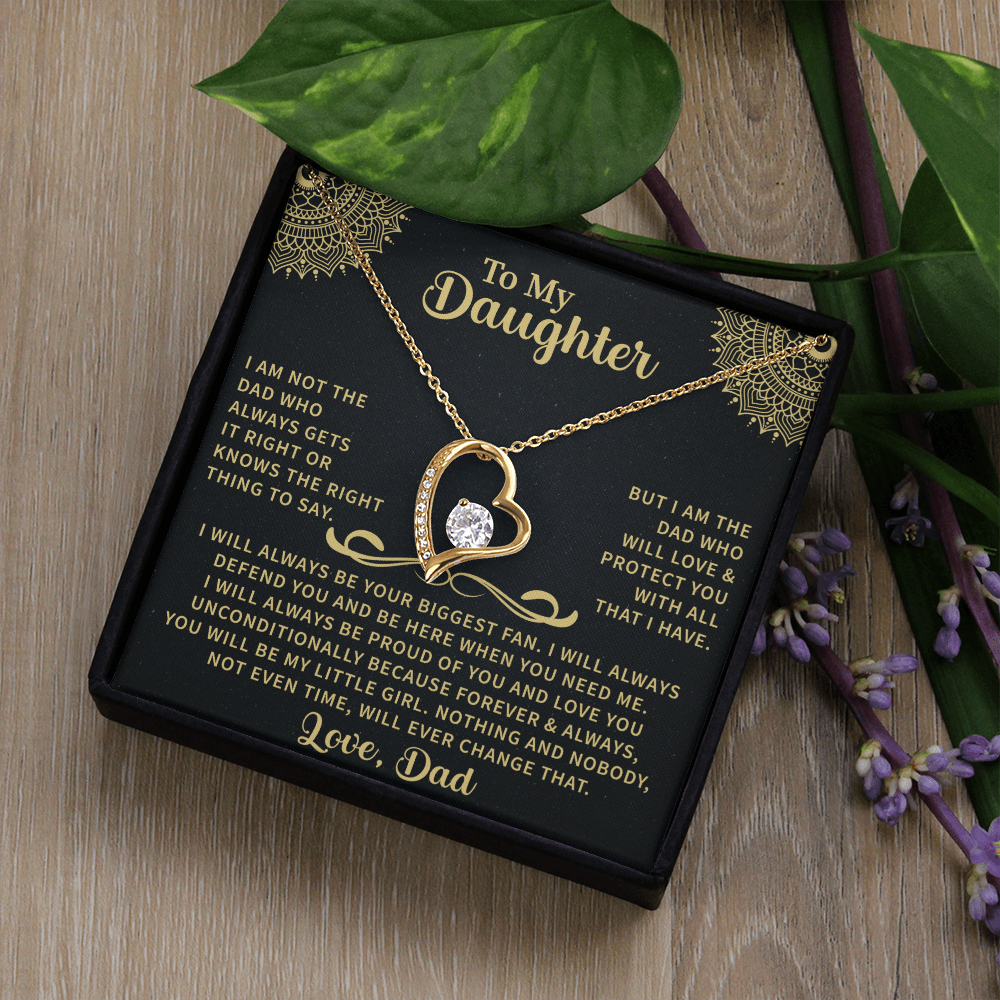 To my Daughter Forever Love Necklace