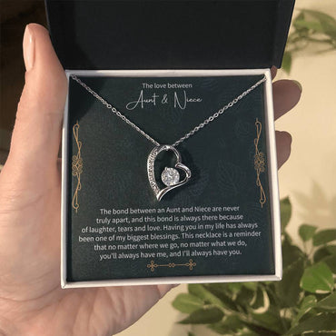 Aunt and Niece Necklace ā Meaningful Gift from Aunt, Special Niece Jewelry, Heartfelt Auntie to Niece Gift - Beauty Belliss