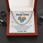 Autism Dad Gift | Cuban Link Chain | Father's Day Gift | Tiny Puzzle Piece Necklace | Autism Awareness - Beauty Belliss