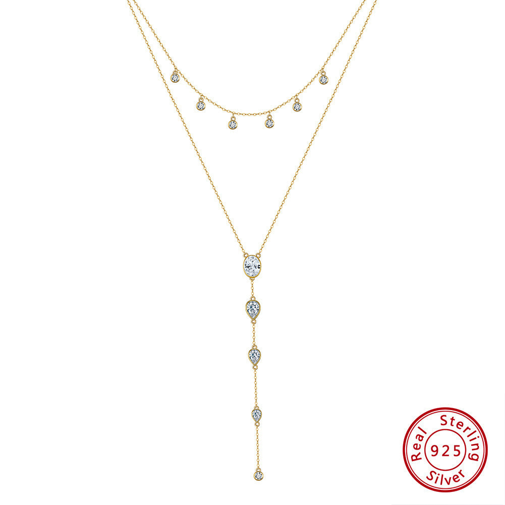 Sterling Silver Twin Lasso Necklace for Women
