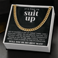 IT'S TIME TO SUIT UP WILL YOU BE MY BEST MAN CUBAN LINK CHAIN - Beauty Belliss