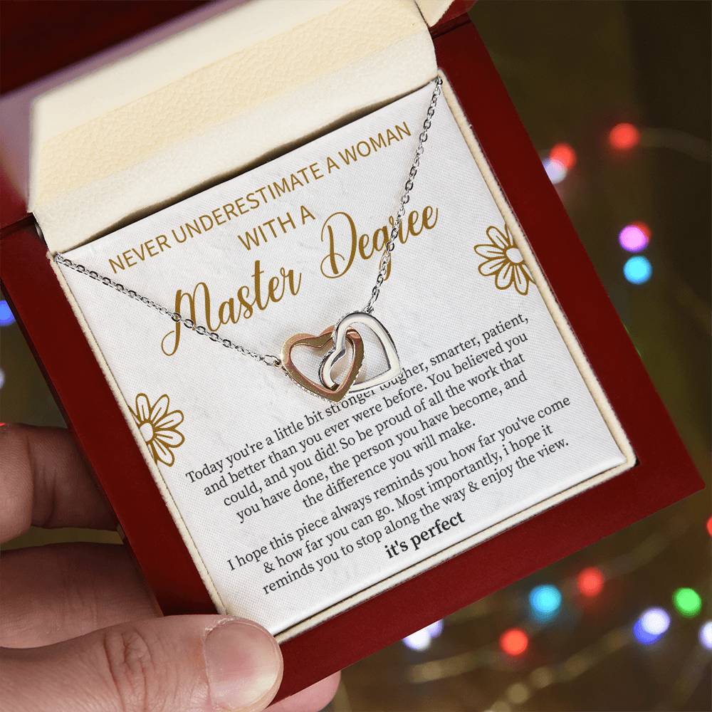Masters Graduation Gift, Graduation Gift Masters, Grad Gift Necklace For Her, Masters Degree Graduation, Master Degree Necklace - Beauty Belliss