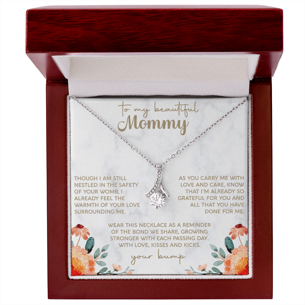 necklace for mommy presented in an elegant keepsake gift box