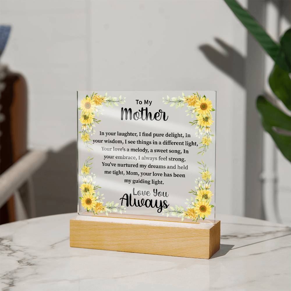 mother Acrylic Square Plaque - Beauty Belliss
