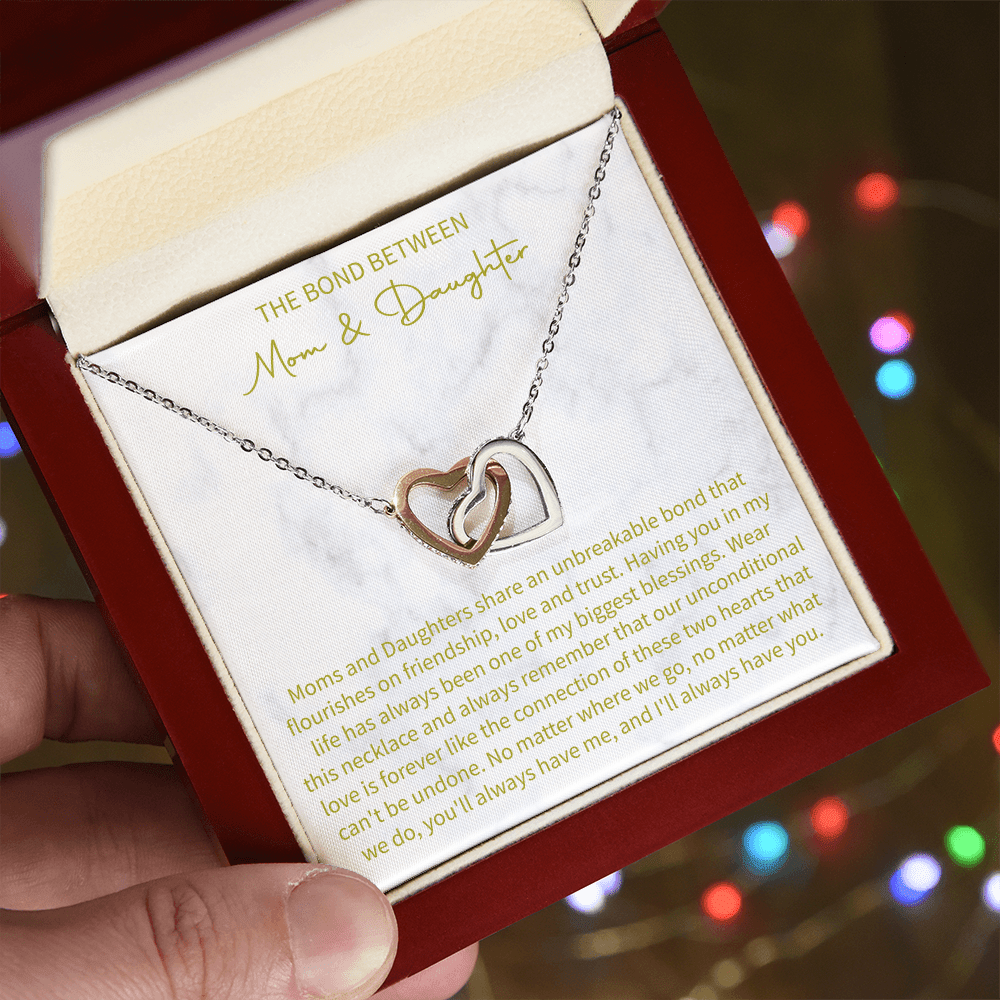 The bond between mom and daughter necklace, Daughter Necklace, Mother Daughter Keepsake, Mother And Daughter Gift, Mother To Daughter Gift, Mother Daughter Charm - Beauty Belliss