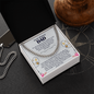 To my Bonus Dad Cuban Link Chain - Fathers day gifts - Beauty Belliss