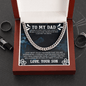 To My Dad Cuban Link Chain, To My Dad Gift, Dad Gifts from Daughter, Dad Gifts, Thank You Dad Gift, Father Necklace, Father's Day Gifts for Dad from Daughter - Son, Gift From Son, Papa Gift, Father's Day Jewelry - Beauty Belliss