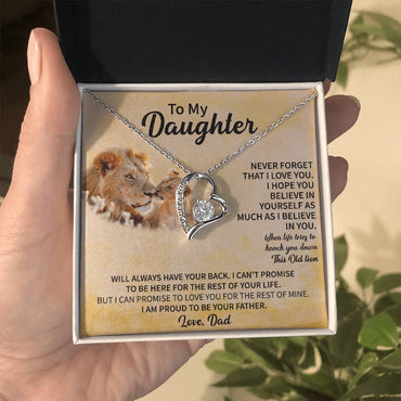 To my Daughter Forever Love Necklace - Gifts for Daughter - Beauty Belliss