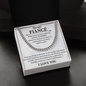 To my fiancé necklace - Necklace For Boyfriend Cuban Link Chain – My Life, My Love, My Bestfriend - Beauty Belliss