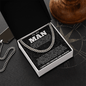 To My Man Necklace, Boyfriend Valentines Day Gift, Mens Cuban Chain Necklace for Fiance, Men Necklaces for Him, Gift For Boyfriend, Husband Gift, Husband Necklace, Boyfriend Necklace, Boyfriend Jewelry - Beauty Belliss