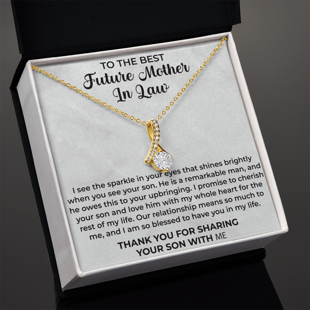 To the best future mother in law necklace - Mother In Law Gift, Mother Of The Groom Gift, Mother Of The Groom Necklace, Mother In Law Gift Bride, Jewelry Necklace - Beauty Belliss