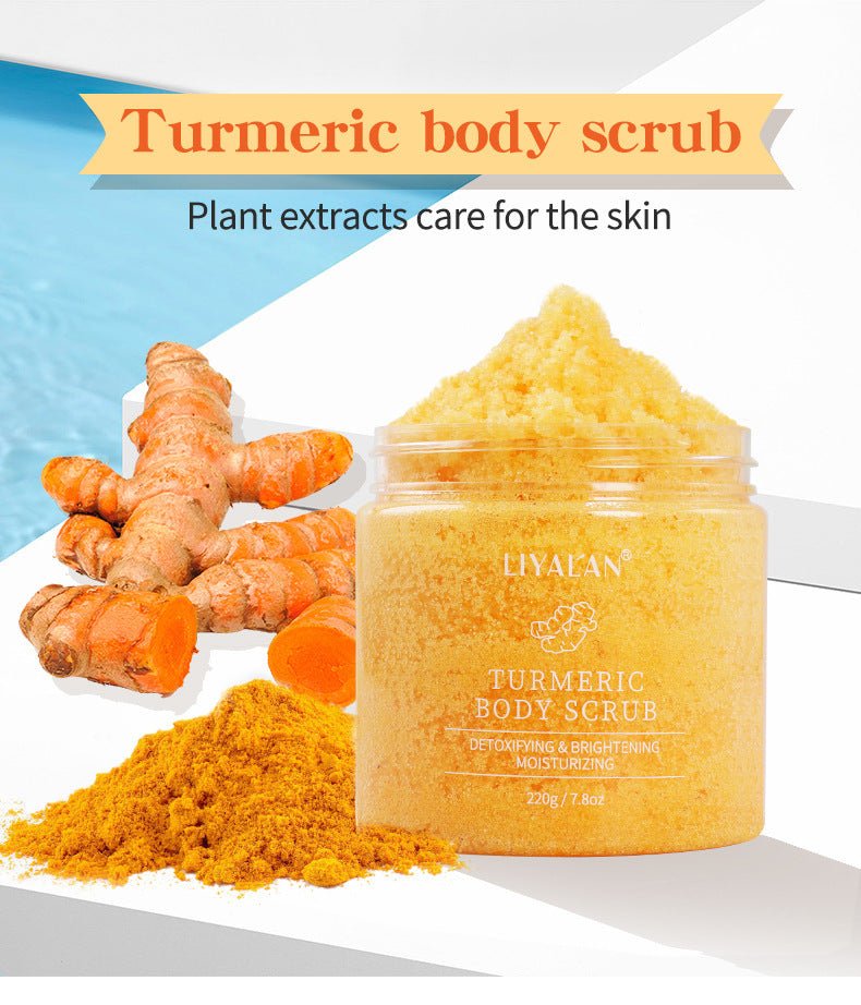 Turmeric Facial Scrub 220g – Exfoliating & Softening Body and Face Scrub for Radiant, Smooth Skin - Beauty Belliss