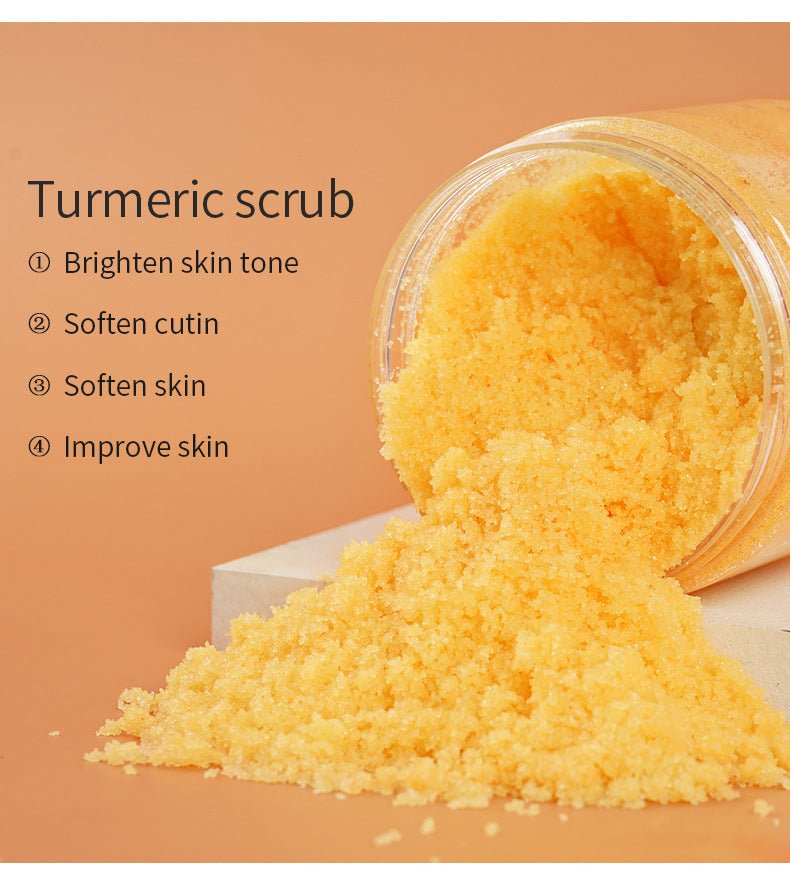 Turmeric Facial Scrub 220g – Exfoliating & Softening Body and Face Scrub for Radiant, Smooth Skin - Beauty Belliss