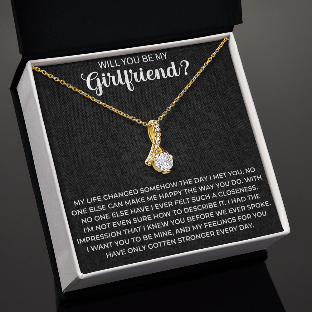 will you be my girlfriend necklace - Girlfriend Idea Gift, Proposal Jewelry, Creative Ways To Ask A Girl Out Gift - Beauty Belliss