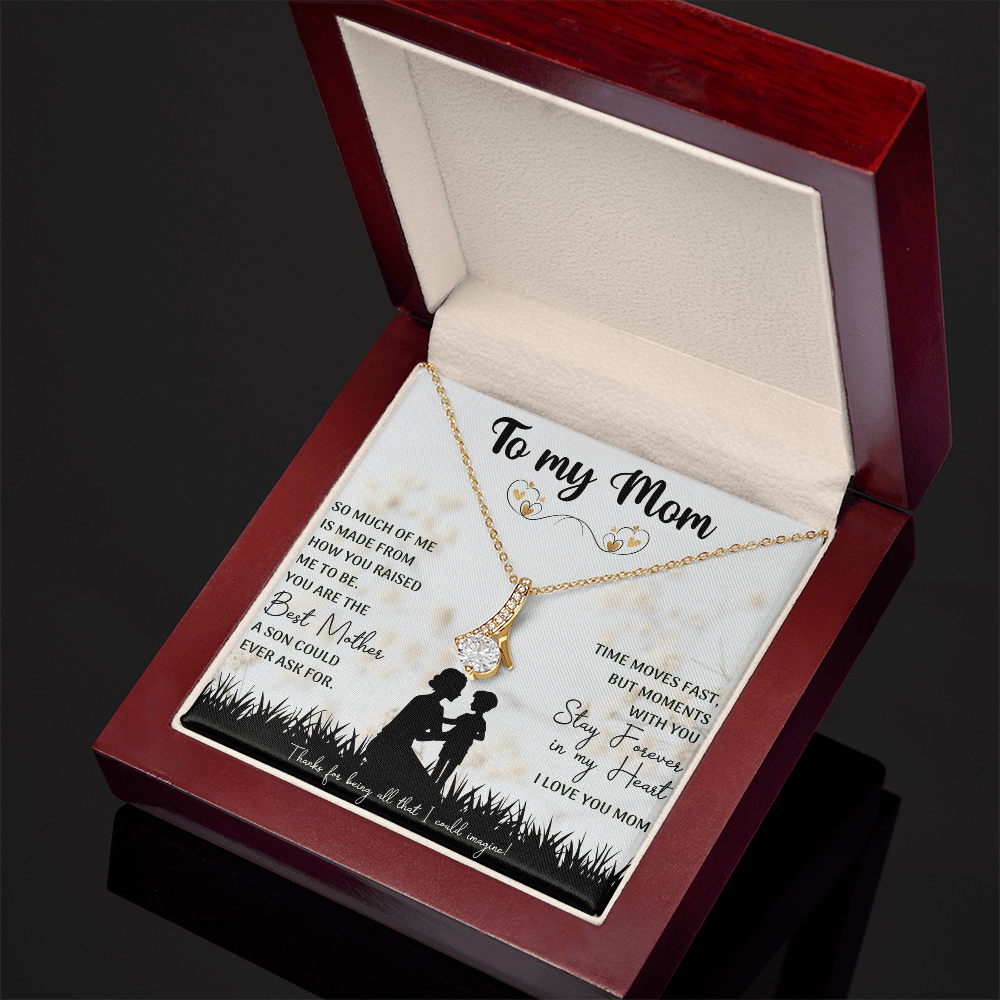 You Are The Best Mother Alluring Beauty Necklace, Mom Necklace, Mom Birthday Gift, Mother's Day Gifts - Beauty Belliss