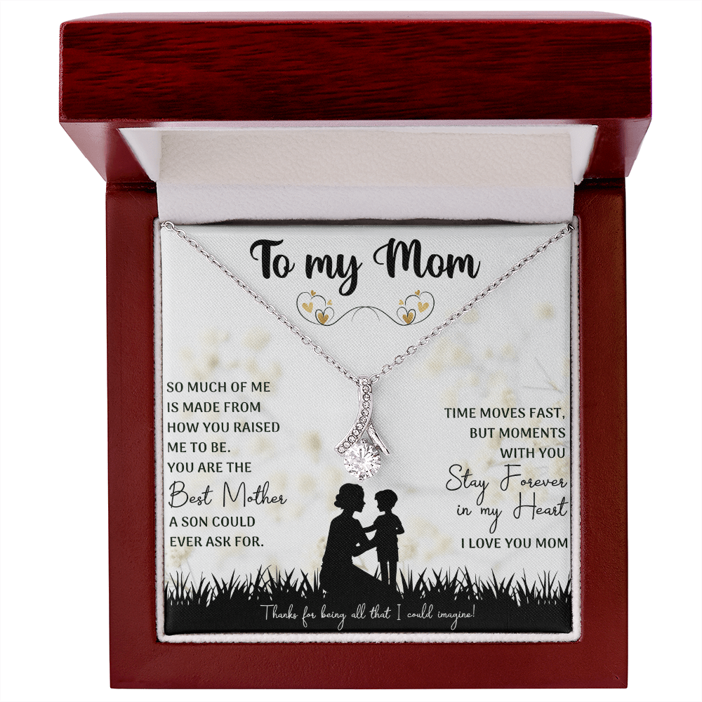 You Are The Best Mother Alluring Beauty Necklace, Mom Necklace, Mom Birthday Gift, Mother's Day Gifts - Beauty Belliss