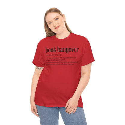 Book Hangover Definition T-Shirt - Literary Reader Tee - Book Lover Quote Tee for Readers