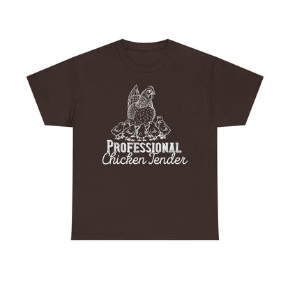 Professional Chicken Tender T-Shirt — Hen & Chicks Farm Tee, Funny Chicken Quotes T Shirt, Gift for Poultry Lovers