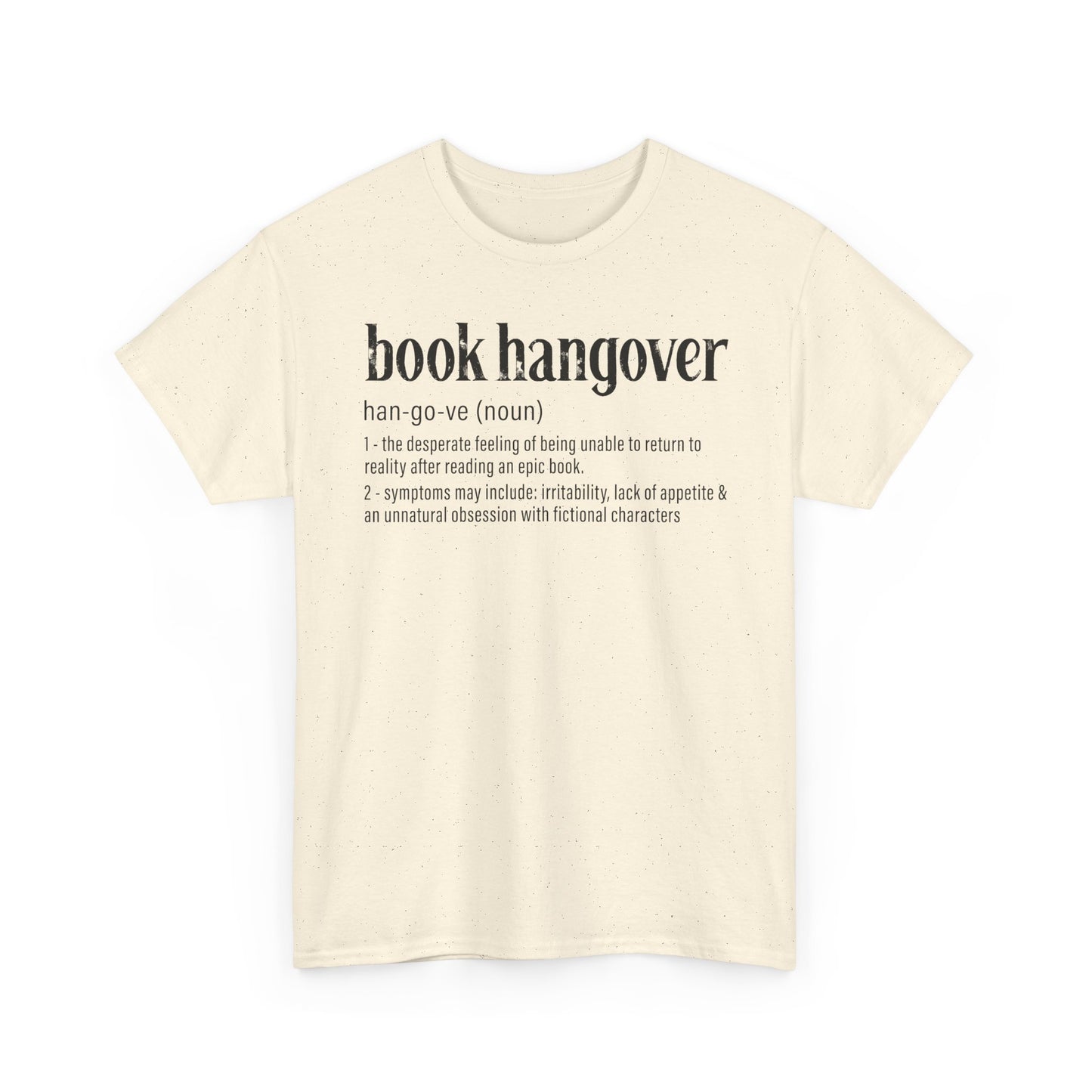 Book Hangover Definition T-Shirt - Literary Reader Tee - Book Lover Quote Tee for Readers